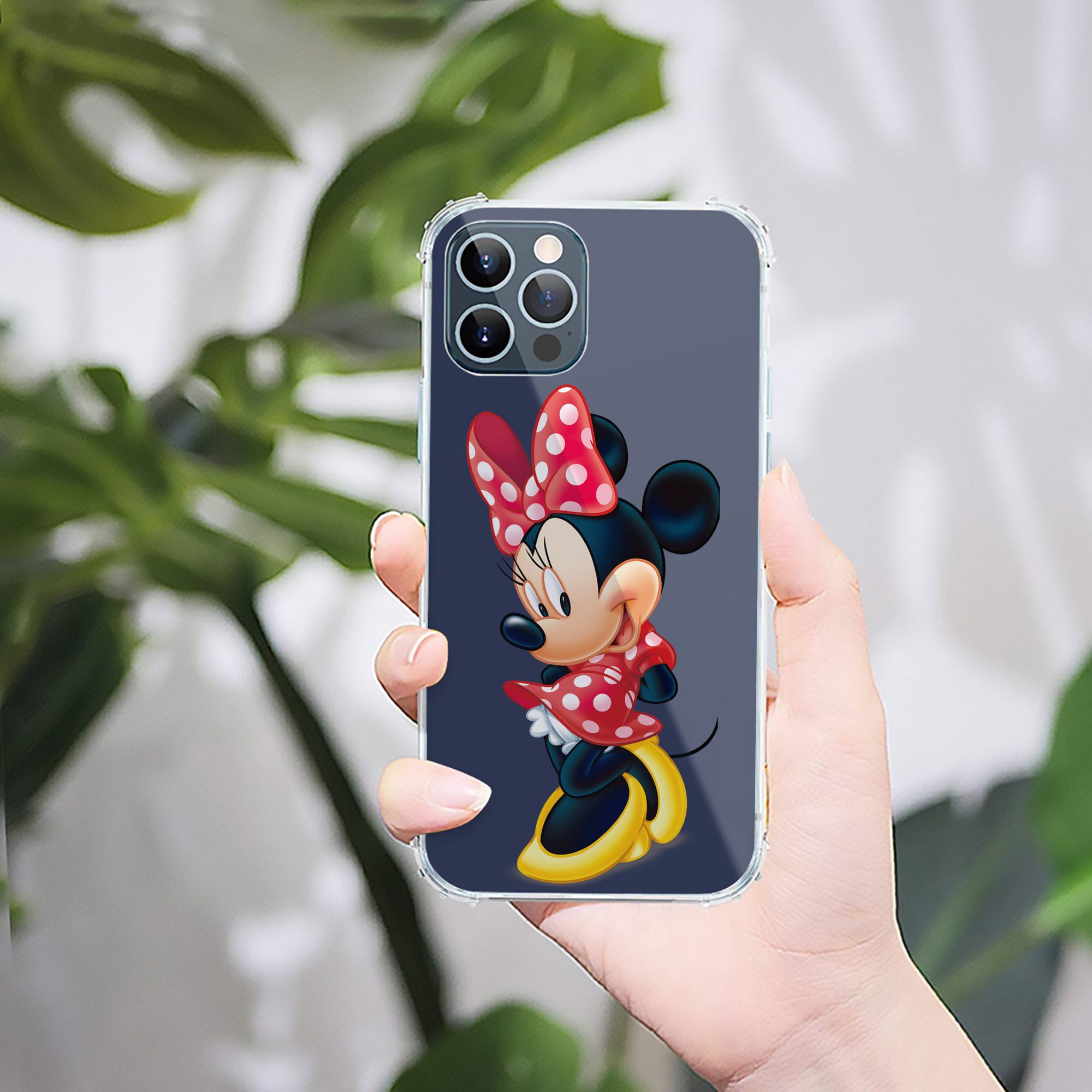 （画像用） ミッキーマウス Mickey Mouse 【iPhone 12シリーズ対応】透明スマホケース（クリアソフトケース）